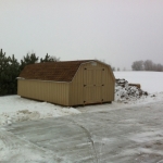 12x20 Barn with 4' Sidewalls West Bend #3